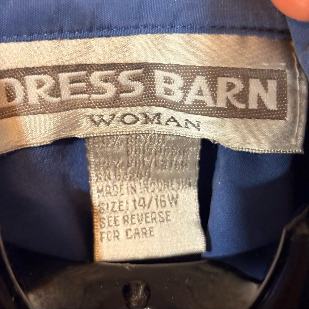 Dressbarn Royal Blue Women's Blouse - Picture 4 of 4